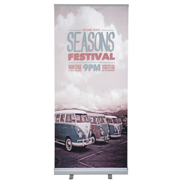 24" x 80" Economy Retractable Banner Stand with Bag - Braeside Displays